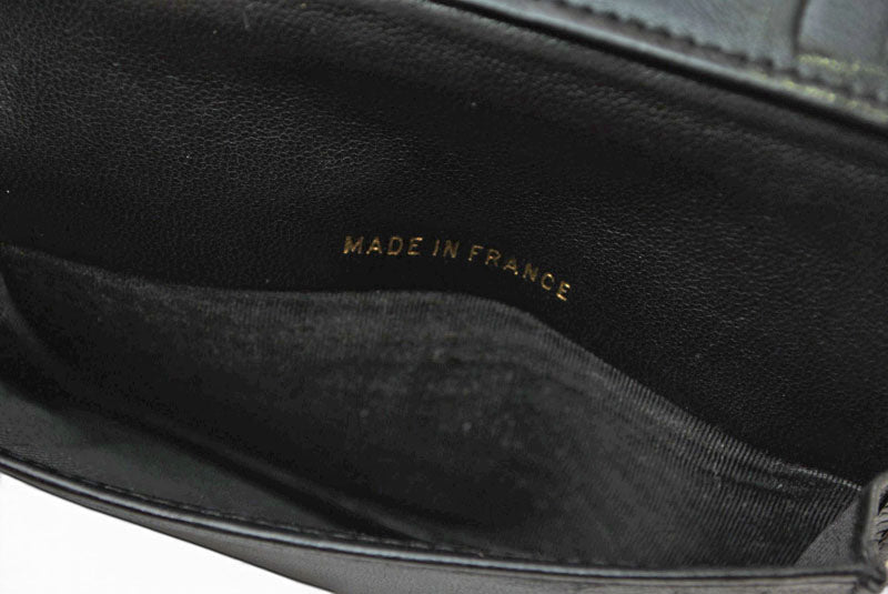 シャネル カードケース/名刺入れ ヴィンテージ CHANEL ココマーク キャビアスキン ブラック【中古】