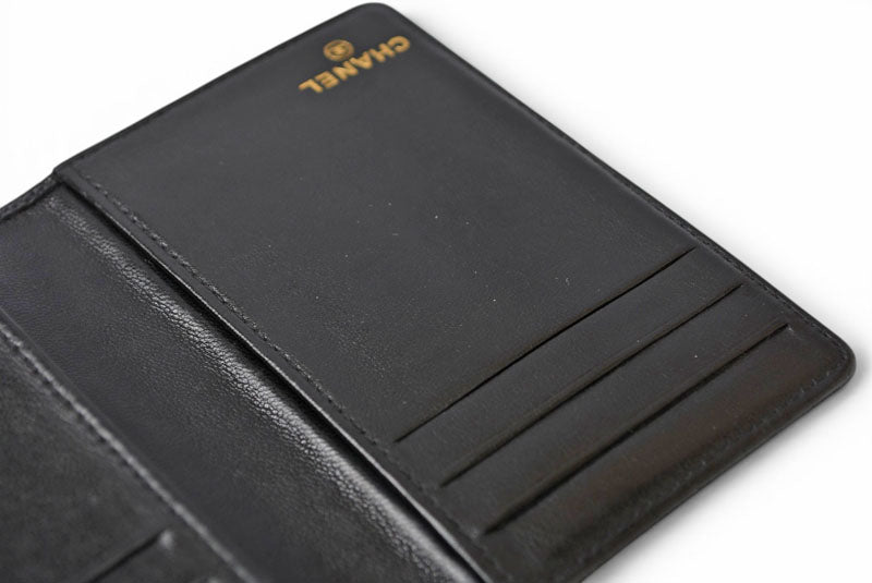 シャネル カードケース/名刺入れ ヴィンテージ CHANEL ココマーク キャビアスキン ブラック【中古】