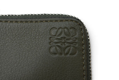 ロエベ コインケース/カードケース LOEWE フラグメントケース/ミニ財布 カーキ/ブラウン【中古】