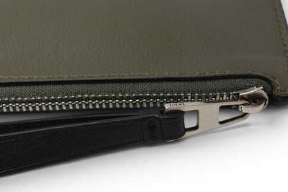 ロエベ コインケース/カードケース LOEWE フラグメントケース/ミニ財布 カーキ/ブラウン【中古】
