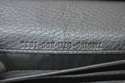 フェンディ 財布 セレリア 長財布 FENDI 7M0186 レザー メンズ ブラック/シルバー金具【中古】