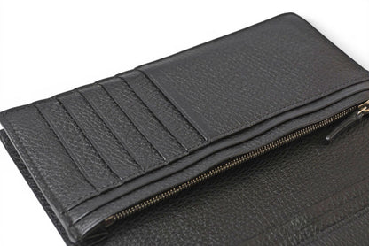 フェンディ 財布 セレリア 長財布 FENDI 7M0186 レザー メンズ ブラック/シルバー金具【中古】