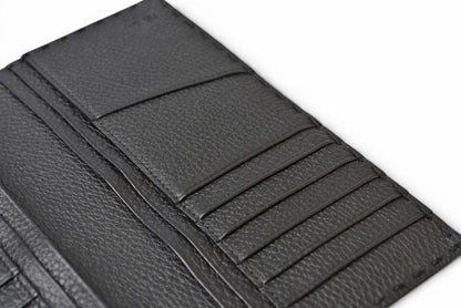 フェンディ 財布 セレリア 長財布 FENDI 7M0186 レザー メンズ ブラック/シルバー金具【中古】