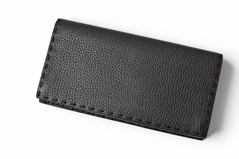 フェンディ 財布 セレリア 長財布 FENDI 7M0186 レザー メンズ ブラック/シルバー金具【中古】