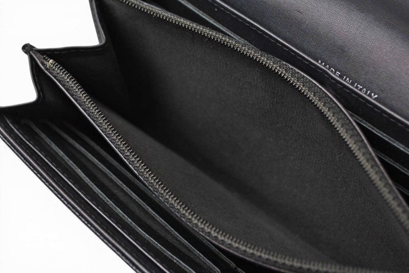 シャネル 長財布 CHANEL A50070 キャビアスキン ブラック ココマーク【中古】