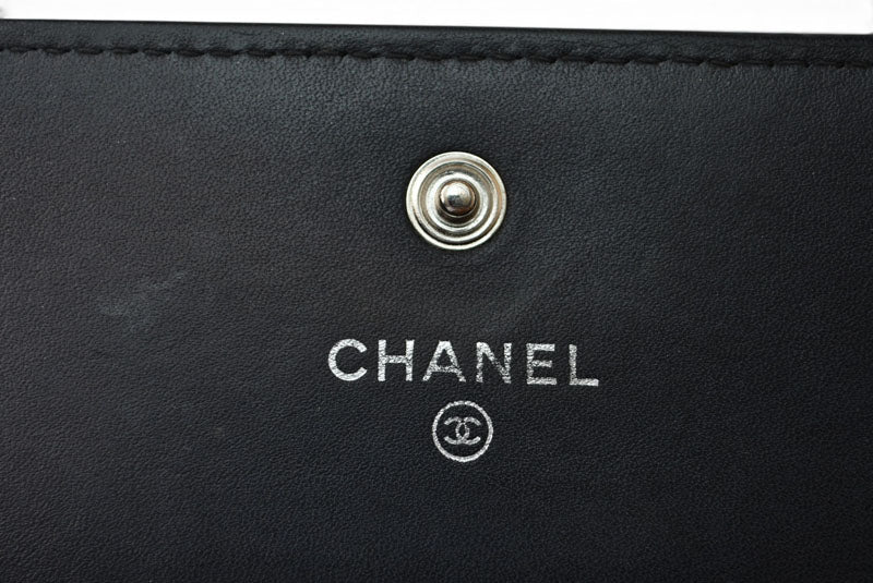 シャネル 長財布 CHANEL A50070 キャビアスキン ブラック ココマーク【中古】