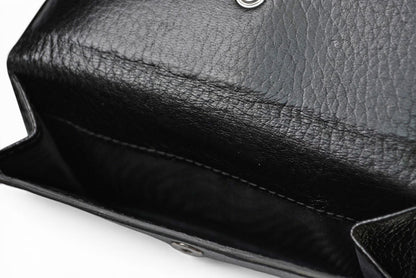 プラダ 財布/三つ折り PRADA 折財布 1M0523 アンティークメタル NERO/ブラック【中古】