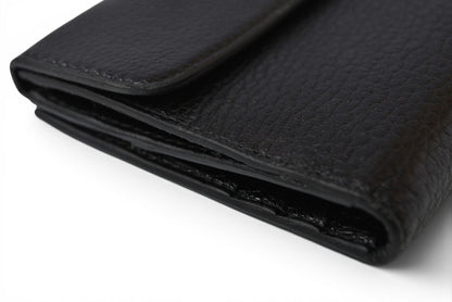 プラダ 財布/三つ折り PRADA 折財布 1M0523 アンティークメタル NERO/ブラック【中古】