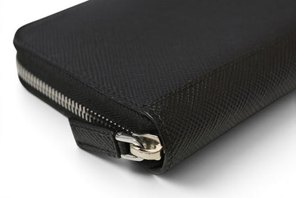 プラダ アウトレット 財布 メンズ PRADA 長財布/ラウンドファスナー SAFFIANO/サフィアノ ブラック 2ML317【中古】