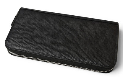 プラダ アウトレット 財布 メンズ PRADA 長財布/ラウンドファスナー SAFFIANO/サフィアノ ブラック 2ML317【中古】