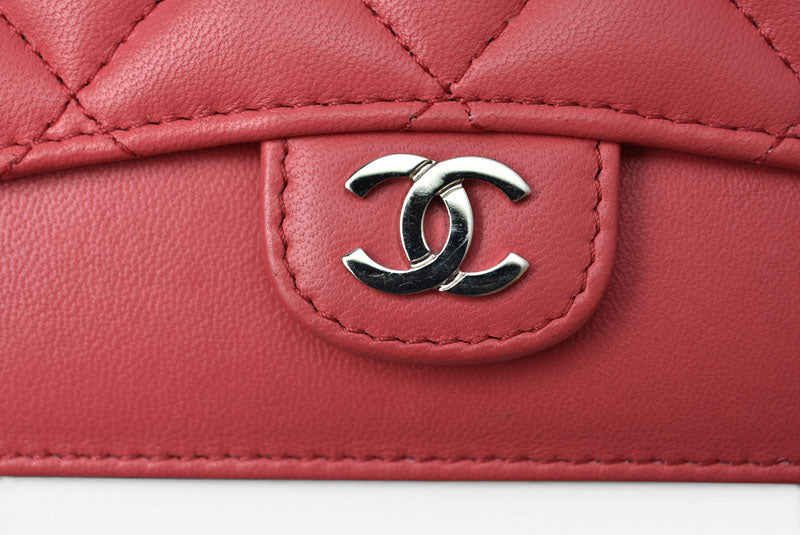 シャネル コインケース/カードケース/フラグメントケース CHANEL ラムスキン ピンク【中古】
