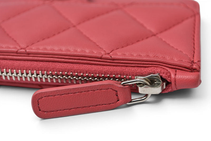 シャネル コインケース/カードケース/フラグメントケース CHANEL ラムスキン ピンク【中古】