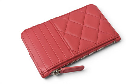 シャネル コインケース/カードケース/フラグメントケース CHANEL ラムスキン ピンク【中古】
