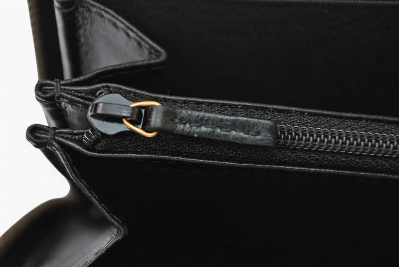 グッチ 財布 GUCCI 長財布/GGマーモント ラウンドファスナー 443123 レザー ブラック 【中古】