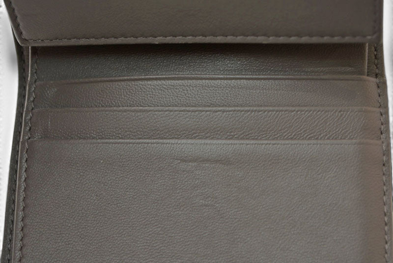 サンローランパリ 財布 SAINT LAURENT PARIS 三つ折り財布 マルチフォールドウォレット 692061 YSL キルティング グレー【中古】