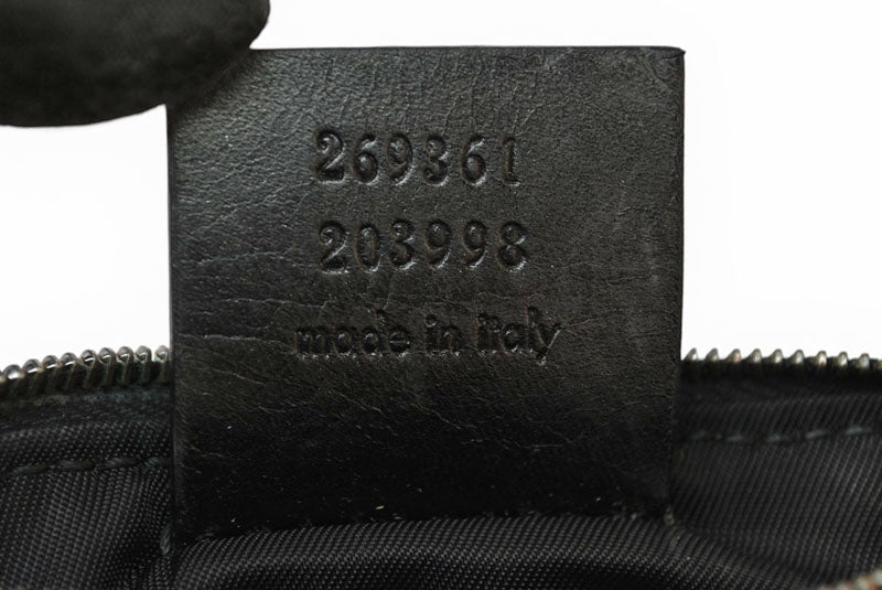 グッチ キーケース/コインケース/キーリング付小物入れ GUCCI GGインプリメ PVC ブラック 269361【中古】