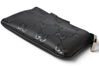 グッチ キーケース/コインケース/キーリング付小物入れ GUCCI GGインプリメ PVC ブラック 269361【中古】