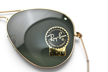 レイバン サングラス 未使用 RayBan アイウェア AVIATOR CLASSIC グリーン UVカット RB3025 58□14/135【中古】