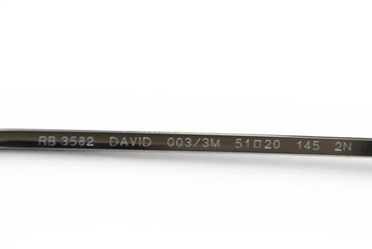 レイバン サングラス RayBan アイウェア RB3582 003/3M 51 53 DAVID/デイビッド ラウンド メタル メンズ/レディース 【中古】