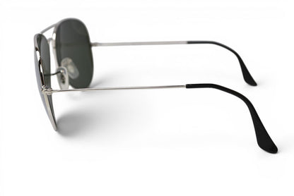 レイバン サングラス RayBan アイウェア アビエーター ラージメタル RB3025 181 62 AVIATOR LARGE METAL メンズ UVカット シルバー【中古】