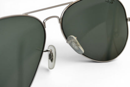 レイバン サングラス RayBan アイウェア アビエーター ラージメタル RB3025 181 62 AVIATOR LARGE METAL メンズ UVカット シルバー【中古】