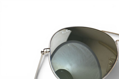 レイバン サングラス RayBan アイウェア アビエーター ラージメタル RB3025 181 62 AVIATOR LARGE METAL メンズ UVカット シルバー【中古】