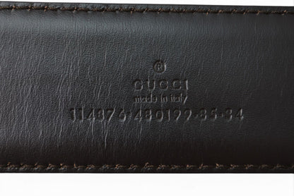 グッチ ベルト ユニセックス GUCCI GGバックル GGブラウン/ベージュ 114876 サイズ85 アパレル【中古】