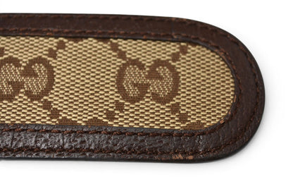 グッチ ベルト ユニセックス GUCCI GGバックル GGブラウン/ベージュ 114876 サイズ85 アパレル【中古】