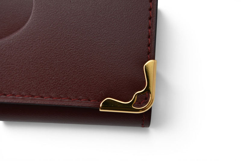 カルティエ キーケース/キーホルダー ヴィンテージ Cartier 6連 マスト ドゥ カルティエ ボルドー 2Cロゴ L300092 【中古】
