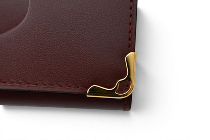 カルティエ キーケース/キーホルダー ヴィンテージ Cartier 6連 マスト ドゥ カルティエ ボルドー 2Cロゴ L300092 【中古】