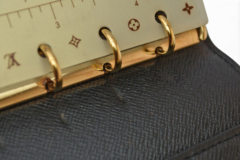 ルイヴィトン システム手帳カバー/アジェンダ LOUIS VUITTON アジェンダPM エピ ブラック R20052【中古】