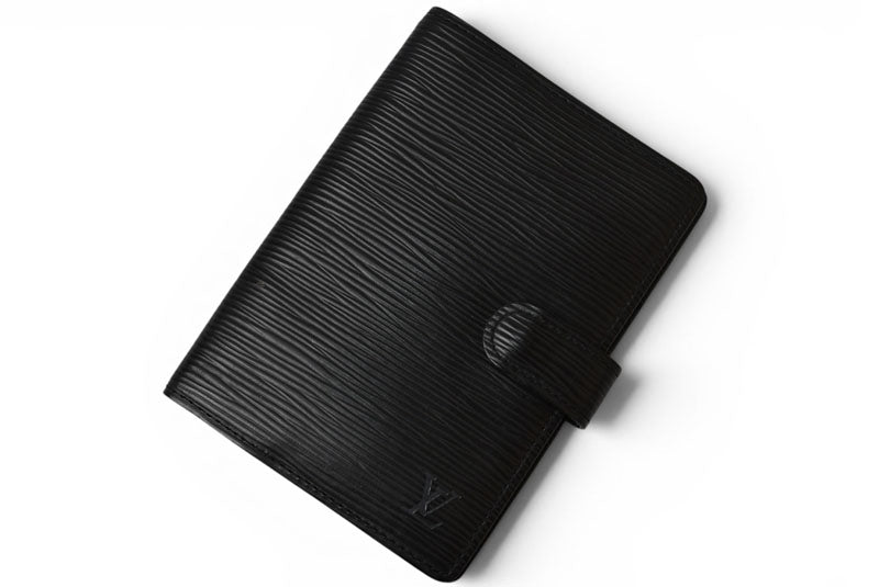 ルイヴィトン システム手帳カバー/アジェンダ LOUIS VUITTON アジェンダPM エピ ブラック R20052【中古】