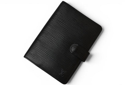 ルイヴィトン システム手帳カバー/アジェンダ LOUIS VUITTON アジェンダPM エピ ブラック R20052【中古】