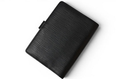 ルイヴィトン システム手帳カバー/アジェンダ LOUIS VUITTON アジェンダPM エピ ブラック R20052【中古】