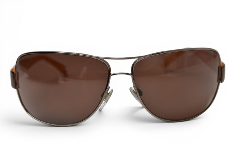ブルガリ サングラス/アイウェア BVLGARI 5001 66□13 125 ブラウンレンズ メンズ レディース【中古】