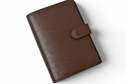 ルイヴィトン システム手帳カバー/アジェンダ LOUIS VUITTON アジェンダPM エピ R2005D モカ【中古】