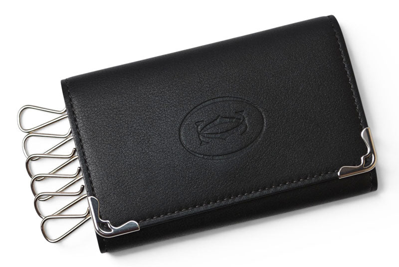 カルティエ キーケース/キーホルダー Cartier 6連 マスト ドゥ カルティエ ブラック 2Cロゴ CRL3001359 【中古】