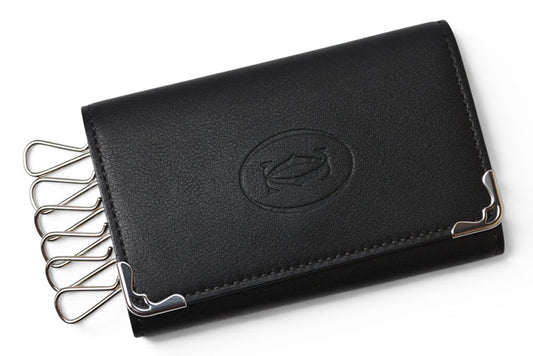 カルティエ キーケース/キーホルダー Cartier 6連 マスト ドゥ カルティエ ブラック 2Cロゴ CRL3001359 【中古】