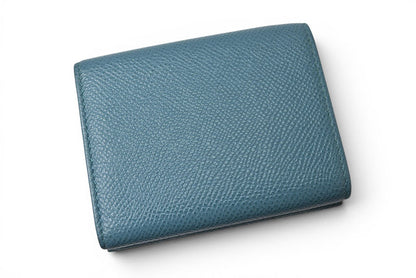 ブルガリ 財布 BVLGARI ブルガリブルガリ 三つ折り財布 コンパクトウォレット ターコイズブルー レザー【中古】