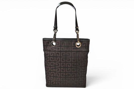 ジバンシィ トートバッグ/クロスボディバッグ GIVENCHY 2wayバッグ 4G柄 ブラック/ダークブラウン【中古】