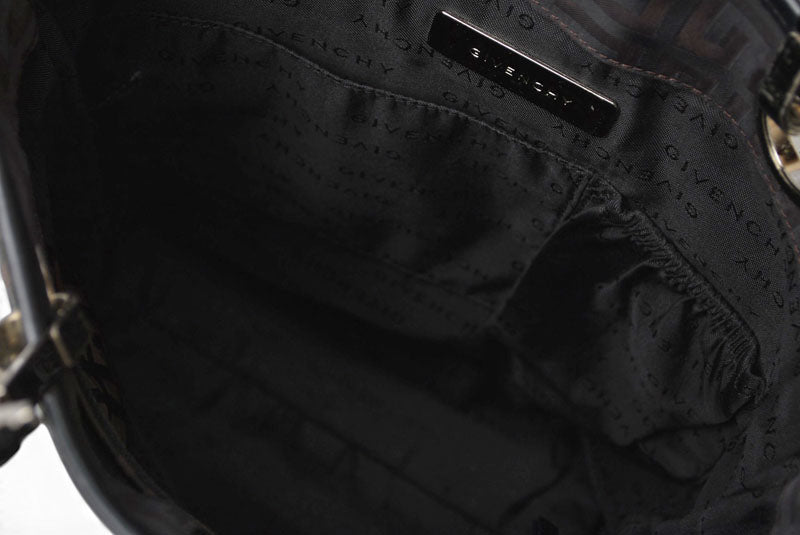 ジバンシィ トートバッグ/クロスボディバッグ GIVENCHY 2wayバッグ 4G柄 ブラック/ダークブラウン【中古】
