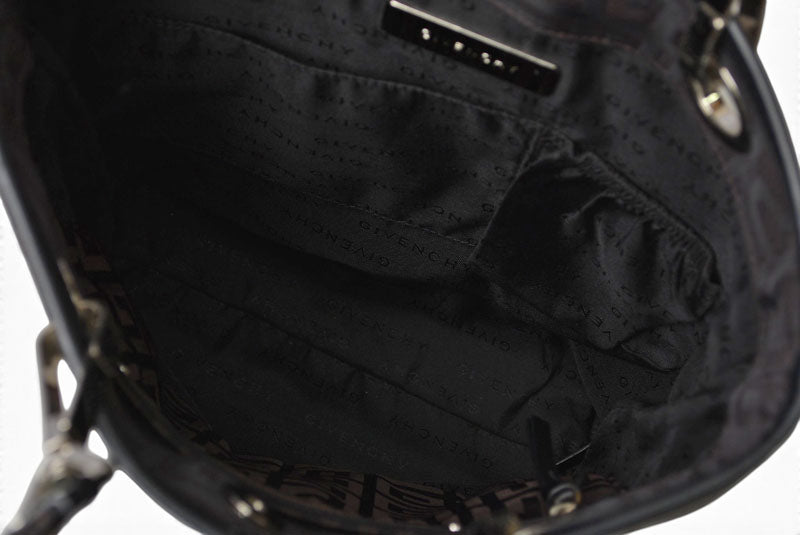ジバンシィ トートバッグ/クロスボディバッグ GIVENCHY 2wayバッグ 4G柄 ブラック/ダークブラウン【中古】