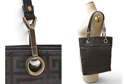 ジバンシィ トートバッグ/クロスボディバッグ GIVENCHY 2wayバッグ 4G柄 ブラック/ダークブラウン【中古】