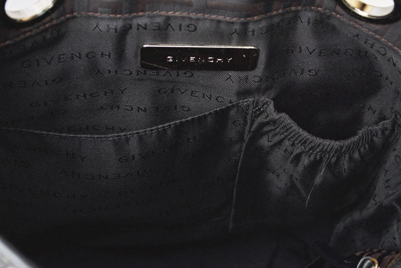 ジバンシィ トートバッグ/クロスボディバッグ GIVENCHY 2wayバッグ 4G柄 ブラック/ダークブラウン【中古】
