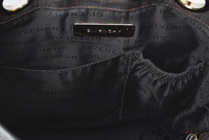 ジバンシィ トートバッグ/クロスボディバッグ GIVENCHY 2wayバッグ 4G柄 ブラック/ダークブラウン【中古】