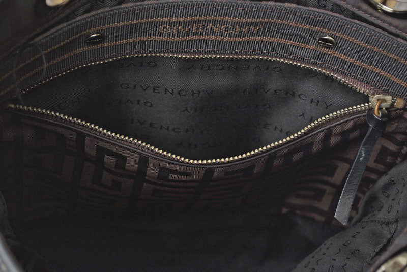 ジバンシィ トートバッグ/クロスボディバッグ GIVENCHY 2wayバッグ 4G柄 ブラック/ダークブラウン【中古】