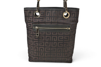 ジバンシィ トートバッグ/クロスボディバッグ GIVENCHY 2wayバッグ 4G柄 ブラック/ダークブラウン【中古】