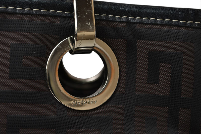 ジバンシィ トートバッグ/クロスボディバッグ GIVENCHY 2wayバッグ 4G柄 ブラック/ダークブラウン【中古】