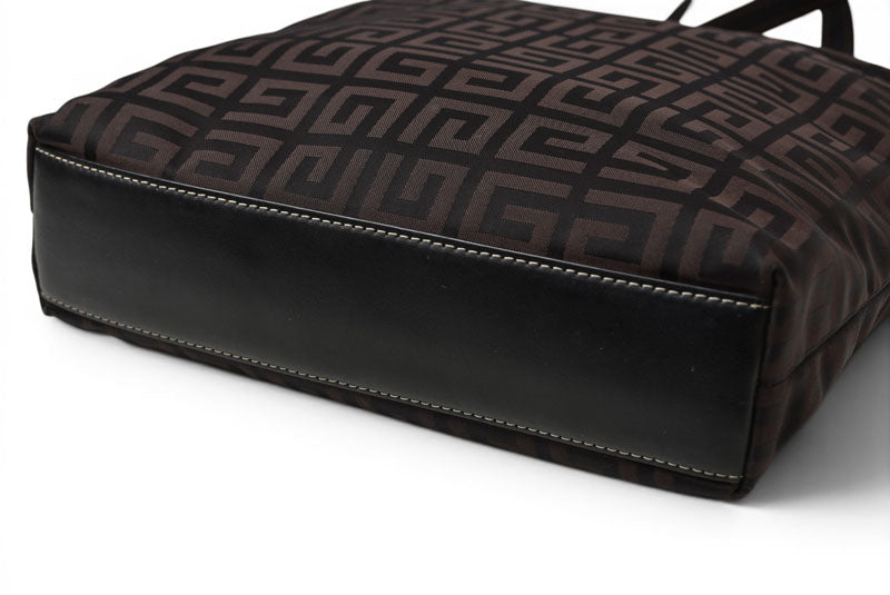 ジバンシィ トートバッグ/クロスボディバッグ GIVENCHY 2wayバッグ 4G柄 ブラック/ダークブラウン【中古】