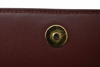 カルティエ クラッチバッグ Cartier マスト ドゥ カルティエ ヴィンテージ バッグ レザー ボルドー【中古】